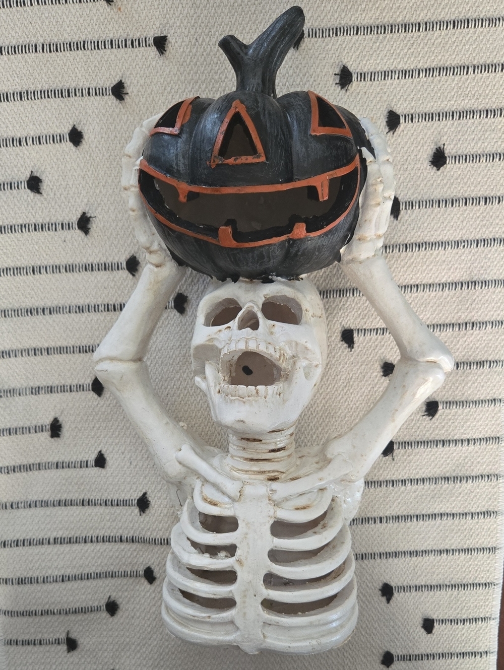 Skeleton & Pumpkin Color Changing Decoration